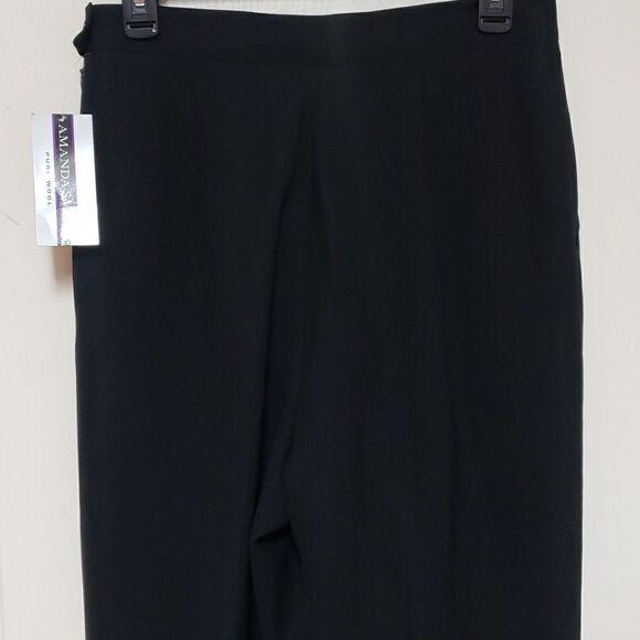 Amanda Smith  Pure Wool Black Pants sz 12 - Picture 10 of 10